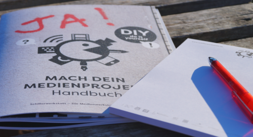 Das Medienprojekt-Handbuch entstand im Rahmen des QM Projektes "Medienwerkstatt im Schillerkiez". Bild: QM Schillerpromenade